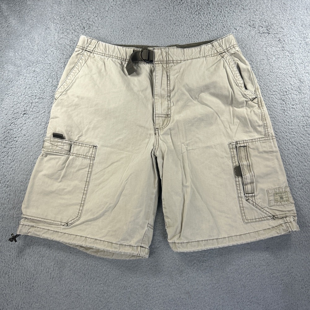 American Eagle Outfitters Men's Cargo Shorts - Light Khaki